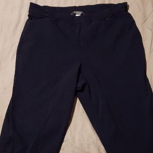 Capri Length Navy Dress Pants